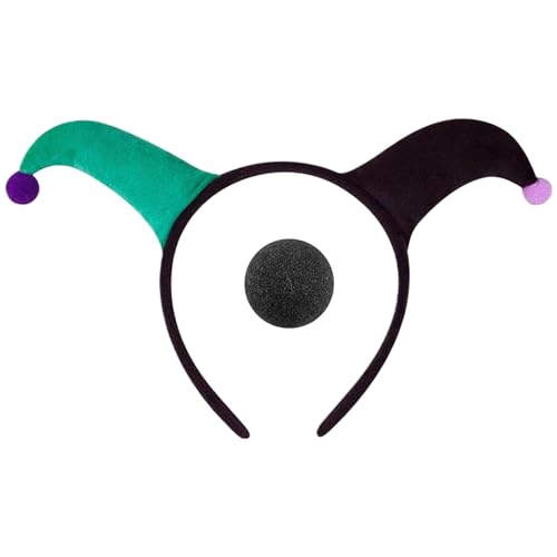 1 Set Clown Kostümzubehör Stirnbänder Und Nasen Set Cosplay Kopfbequeme Tragen Sie Kopfbedeckungen Für Kinder Und Erwachsene Cosplay Nase von FIRSTXIU