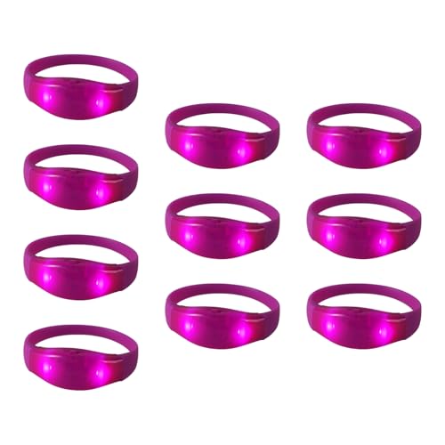 10pcs Silicon LED Bänder Für Partys Die Licht Auf Dem Armband Multicolor Handgelenk Für Kinder Raves Accessoires Blinken von FIRSTXIU