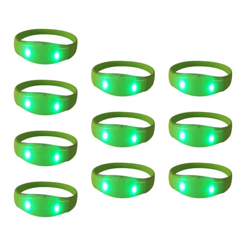10pcs Silicon LED Bänder Für Partys Die Licht Auf Dem Armband Multicolor Handgelenk Für Kinder Raves Accessoires Blinken von FIRSTXIU