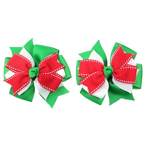 2 Stücke Feiern Weihnachtshaarbögen Kopfschmuck Für Mädchen Frauen Frisuren Dekoration Weihnachten Bögen von FIRSTXIU