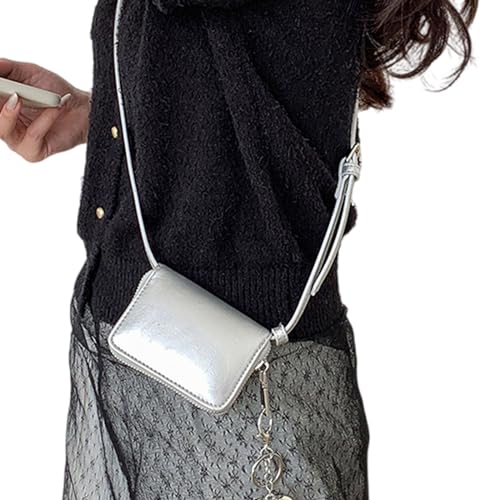 2024 Neue Umhängetaschen Spritzsichere PU Leder Handy Tasche Für Mädchen Mode Crossbody Vintage Square Einfach Zu Tragen von FIRSTXIU