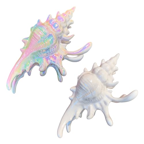 2pcs Acrylhaarklauen Clip Marine Conch Form Styling Clip Accessoire Stylische Designklemme Für Frauen Tragen Haarverzierungen von FIRSTXIU