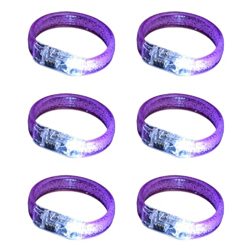 6pcs Farbenfrohe LED Bubble Armbänder Für Nachtveranstaltungen In Den Darks Armbändern Schmuck Für Partys Und Nachtveranstaltung Kinder Geburtstagszubehör von FIRSTXIU