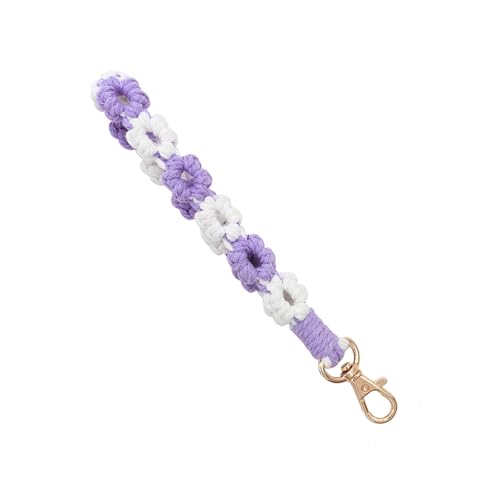 Ästhetische Schlüsselanhänger Einzigartige Stile Geflochtenes Schlüsselrakelet Für Frauen Und Mädchen Modische Tasche Anhänger Accessoire Armband von FIRSTXIU