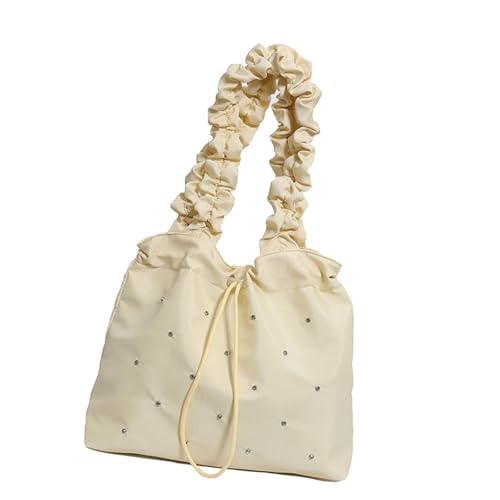 Achselhöhle Mit Großer Kapazität Für Frauen Fitnessstudio Saite Beutel Leinwand Handtasche Drawschnelle Schulter Koreanische Stile Unterarm Frauen Achsel Achselhaut Handtasche All Matching Schulter von FIRSTXIU