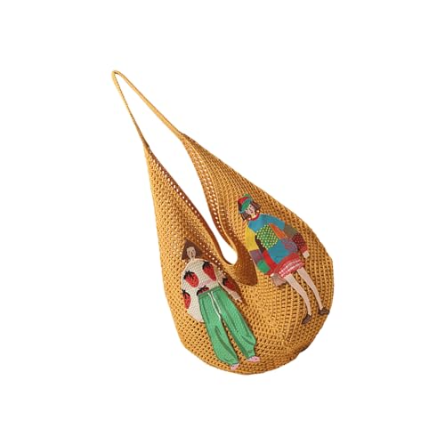 All Matching Handtasche Für Frauen Gewebter Umhängetasche Große Kapazität Achselhöhle Weibliche Unterarm Strand Strand Frauen Stricken Schulter Koreanische Stile Achselhhandbag Handtasche von FIRSTXIU