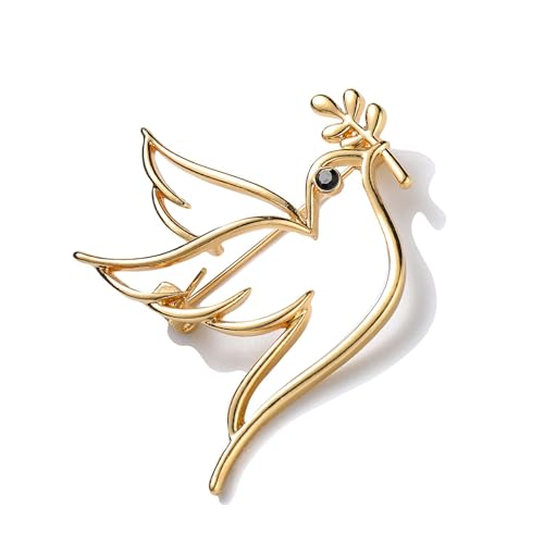 Anspruchsvolle Tauben Geformte Reversnadel Mit Openwork Robuster Metalllegierung Vintage Alloy Tauben Pin Accessoire Unisex Elegantes Revers Anspruchsvolle Tauben Geformte Reversnadel Mit Openwork Robuster Metalllegierung Vintage Alloy Tauben Pin Accessoire Unisex Elegantes Revers von FIRSTXIU