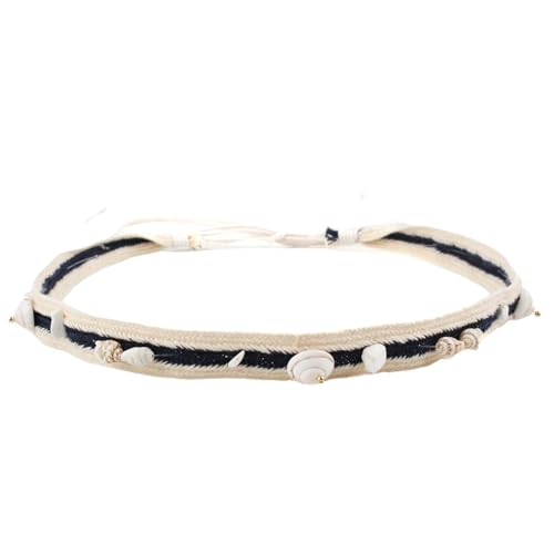 Austauschbarer Hutgürtel Mit Conch Decors Für Eine Einzigartige Note Für Frauen Und Männer Panama Hüte Handgefertigtes Accessoire Sommerdekoration von FIRSTXIU