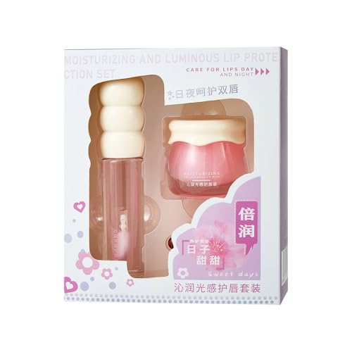 Bequeme Lippenmaske Und Lipgloss Set Für Trockene Lippen Über Nacht Feuchtigkeitscreme Erweichen Und Reparatur Für Frauen Mädchen Langlebig Schutz Freien Outdoor Aktivität Bequeme Lippenmaske Und Lipgloss Set Für Trockene Lippen Über Nacht Feuchtigkeitscreme Erweichen Und Reparatur Für Frauen Mädchen Langlebig Schutz Freien Outdoor Aktivität von FIRSTXIU