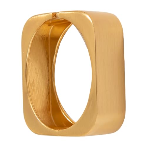 Breites Goldenes Oder Silbertones Legierungs Manschettenknopf Einfaches Geometrisches Design Glänzendes Armband Accessoire Für Frauen Glänzende Armbänder Für Frauen von FIRSTXIU