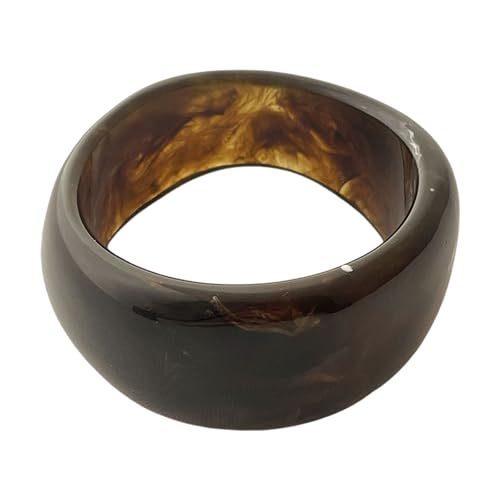 Bunte Breite Harzbänder Geometrische Unregelmäßige Armreifen Breit Geometrische Armbandharz Textur Handgelenk Schmuck Für Frauen Armband von FIRSTXIU