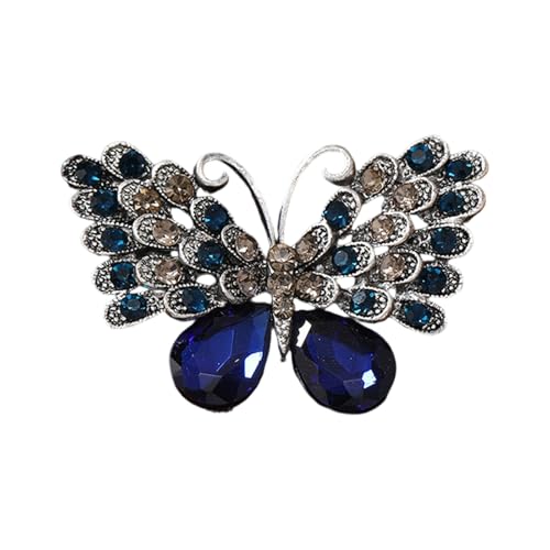 Butterfly Clasp Pin Mit Funkelnden Kristallen Strasskleiderdekoration Für Ungezwungene Outfits Oder Formelle Anlässe Eleganter Strassstift Legierung Pin von FIRSTXIU
