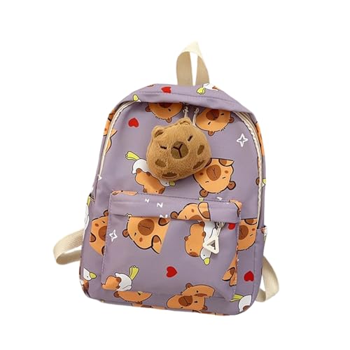 Capybara Cartoon Rucksack Für Schulbeutel Jungen Und Mädchen Lässige Daypack Große Kapazität Und Leicht Zu Tragen Für Den Täglichen Gebrauch Leichte Schultasche von FIRSTXIU