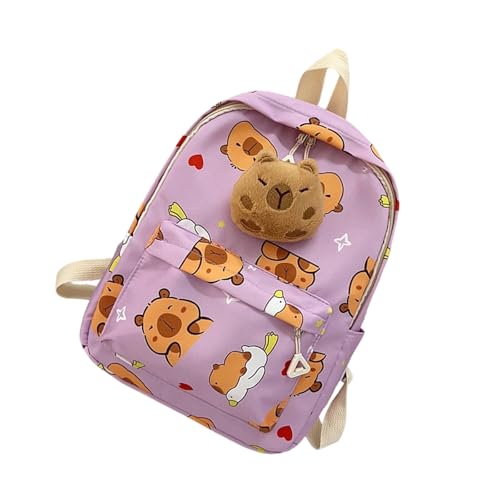 Capybara Cartoon Rucksack Für Schulbeutel Jungen Und Mädchen Lässige Daypack Große Kapazität Und Leicht Zu Tragen Für Den Täglichen Gebrauch Leichte Schultasche von FIRSTXIU