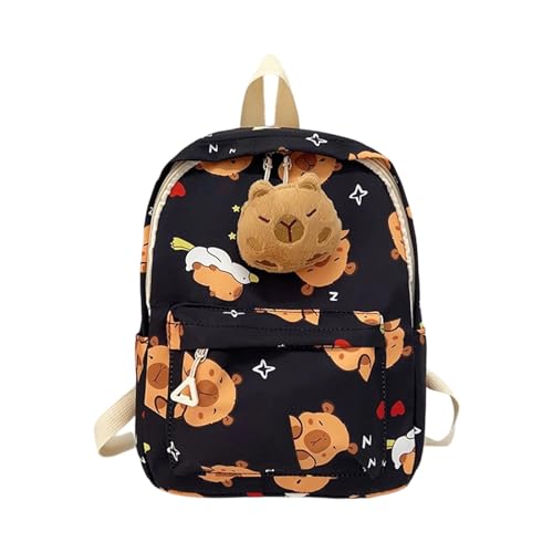 Capybara Cartoon Rucksack Für Schulbeutel Jungen Und Mädchen Lässige Daypack Große Kapazität Und Leicht Zu Tragen Für Den Täglichen Gebrauch Leichte Schultasche von FIRSTXIU