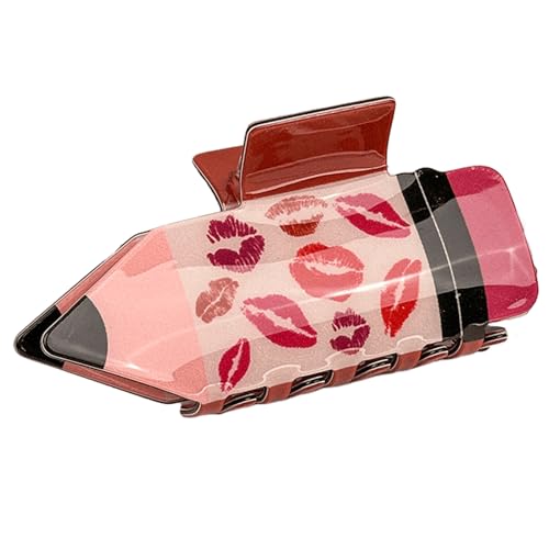 Cartoon Stationery Bleistift Haarklaue Barrettes Einzigartige Klemme Haarnadelhaarclips Stylish Bencil Accessoire Clip Für Lehrerinnen Frauen Bulk Girls von FIRSTXIU