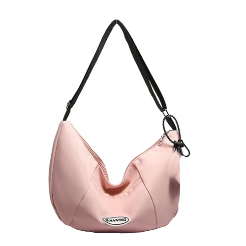 Casual Canvas Knödelbeutel Mit Anhänger Großkapazität Crossbody Taschen Schulterpacktasche Für Männer Und Frauen Jugend Mode Umhängetasche von FIRSTXIU