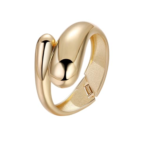 Cool Hip Hop Unregelmäßige Armreifen Punk Breite Manschette Geometrische Armbänder Party Schmucklegierung Textur Für Frauen Und Männer Büro Tragen Schmuck von FIRSTXIU