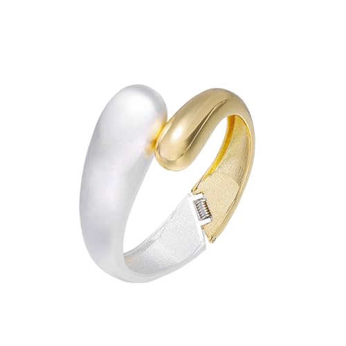 Cool Hip Hop Unregelmäßige Armreifen Punk Breite Manschette Geometrische Armbänder Party Schmucklegierung Textur Für Frauen Und Männer Büro Tragen Schmuck von FIRSTXIU