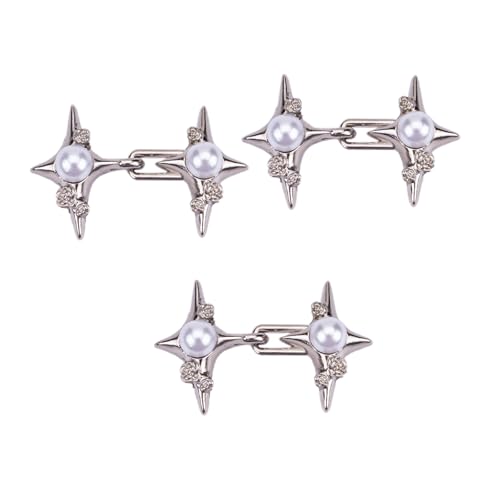 Crosed Star Taillenstrahlnadel Für Hosen Mit Unsichtbarer Schnalle Jeans Tailger Cincher Button Clothing Accessoire Non Sewing Jeansknopf von FIRSTXIU