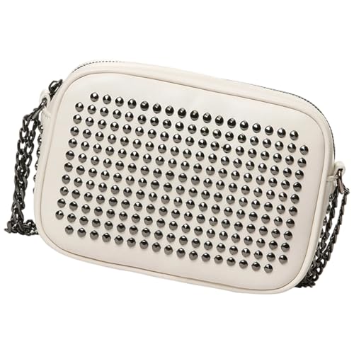 Crossbody Geldbörsen Für Frauen Kleine Damen Umhängetaschen Mit Kettenband Trendy Clutches Geldbörsen Schöne Bag Geschenk Quadratische Satchel Handtasche von FIRSTXIU