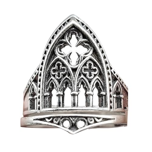 Crosses Hohlringe Legierte Hohlkreuze Ringe Mit Kompliziertem Detail Für Parteien Und Thematische Versammlungen Vintage von FIRSTXIU