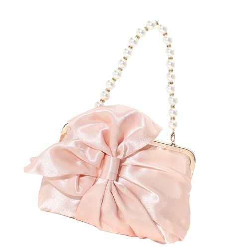 Damenabendtasche Elegante Clutches Geldbeutel Perlen Abend Clutches Bag Hochzeit Geldbörse Süße Bögen Handtasche Frauen Handtasche Trend Clutch Elegante Kupplung Für Hochzeit von FIRSTXIU