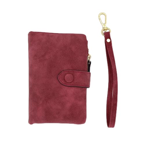 Dreifachfaltblume PU Leder Kurzes Brieftasche Für Frauen Elegante Kreditkartenhalter Geldbörse Mit Mehreren Kartenschlitzen Kleine Frauen Brieftasche von FIRSTXIU