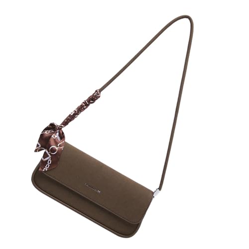 Einfache Buchstabe Achselhöhle Tasche Für Frauen Mädchen Trendy Clutches Geldbörse Pendlertasche Retro Schulter PU Leder Achter von FIRSTXIU