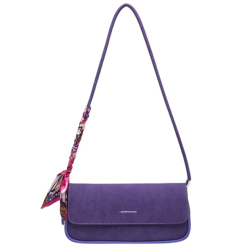 Einfache Buchstabe Achselhöhle Tasche Für Frauen Mädchen Trendy Clutches Geldbörse Pendlertasche Retro Schulter PU Leder Achter von FIRSTXIU