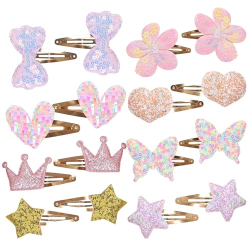 Einzigartige Bowknot Haarclip Für 2000er Mädchen Seitclipstar Barrettes Fun Casos Sweet Cool Photography Requisiten Stern Und Herz Haare von FIRSTXIU