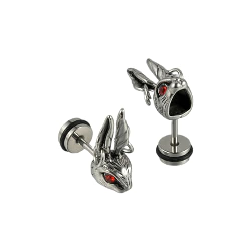 Einzigartige Edelstahl Schädel Ohr Piercings Gothohrohrohrohrringe Komfortable Party Make Up Für Modebegeisterte Sicheres Verpacken Und Versand von FIRSTXIU