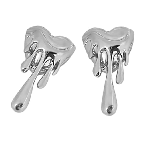 Einzigartige Herzschmelzohrringe Accessoires Trendy Heart Designs Ohrringe Accessoire Für Mode Forward Damen Daily Look Leichtes Gewicht von FIRSTXIU