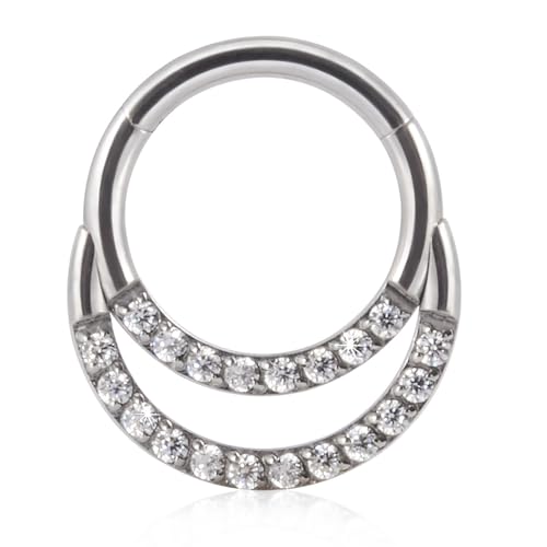 Einzigartige Mondförmige Nasenringe Funkelnde Ohrringe Für Daith Rook Und Tragus Piercings Damen Ohrennasenschmuck Schmücken Ohrringe Für Daith Rook Und Tragus Piercings von FIRSTXIU