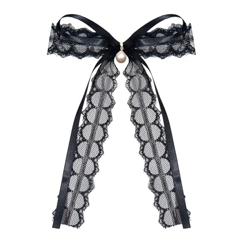 Elegant Bowknot Badge Dress Accessoire Bowknot Pin Spitze Textur Kleidungsbekleidung Für Frauen Stilvolle Outfits Spitze Ribbon Sicherheit Pin von FIRSTXIU