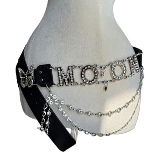 Elegante 2000er Jahre Ausgefeilte Taillenkettengürtel Stilvolle Strassdekoration Für Freizeit Oder Party Punk Stil Hip Hop Belt Elegante 2000er Jahre Ausgefeilte Taillenkettengürtel Stilvolle Strassdekoration Für Freizeit Oder Party Punk Stil Hip Hop Belt von FIRSTXIU