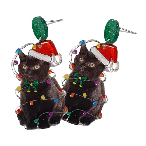 Elegante Acrylquasten Fallen Ohrringe Mit Dem Anhänger Acrylohrringen Weihnachtsmotiven Für Mode Accessorisierungsurlaub Geeignet von FIRSTXIU