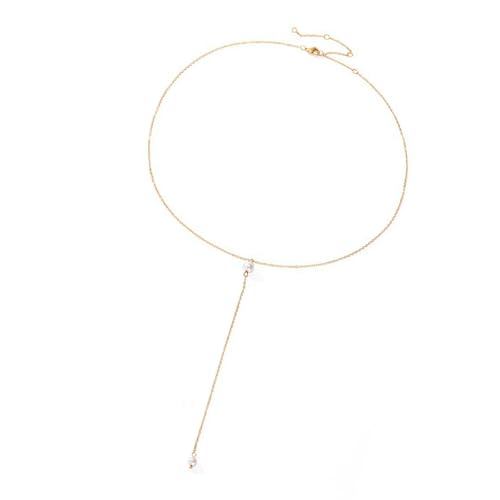 Elegantes Gold/Stahl Farbketten Halsketten Accessoire Für Frauen Mit Nachahmungsperlen Anhänger Für Hochzeiten Und Geschenke Kettenhalle Halsschmuck Elegantes Gold/Stahl Farbketten Halsketten Accessoire Für Frauen Mit Nachahmungsperlen Anhänger Für Hochzeiten Und Geschenke Kettenhalle Halsschmuck von FIRSTXIU