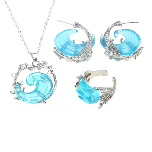 Elegantes Ozeanthema Schmuck Freundschaft Ringe Anhänger Schmuck Ohrringe Einzigartig Für Frauen Und Mädchen Verstellbare Ringe Geeignet von FIRSTXIU