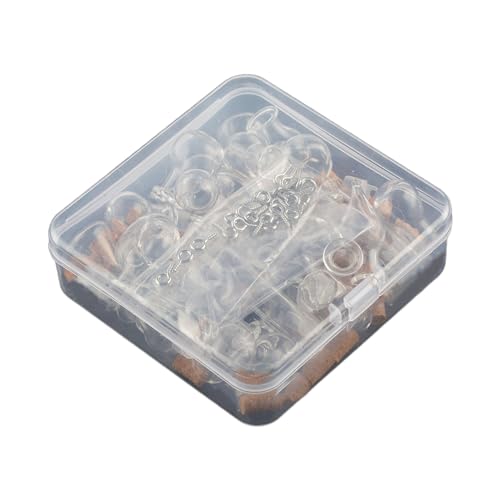 FIRSTXIU 30pcs Glas Wunschflasche Drifting Creative Glass Ornament Set Tragbare Anhänger Für Schmuckverbindungen Zu Hause von FIRSTXIU