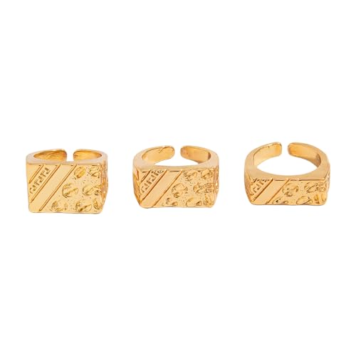 FIRSTXIU 3pcs Einfache Ringe Punk Einstellbare Öffnungsringe Unisex Legierung Textur Trendy Handaccessoires Für Verschiedene Anlässe Jugendmodet Mehrzweck FIRSTXIU 3pcs Einfache Ringe Punk Einstellbare Öffnungsringe Unisex Legierung Textur Trendy Handaccessoires Für Verschiedene Anlässe Jugendmodet Mehrzweck von FIRSTXIU
