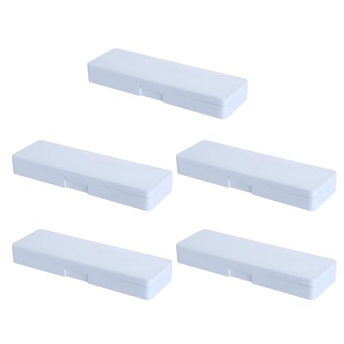 FIRSTXIU 5 PCs Plastikstifte Gehäuse Praktische Kleine Aufbewahrungsbox Bleistiftbehälter Durchlöser Boxbehälter von FIRSTXIU