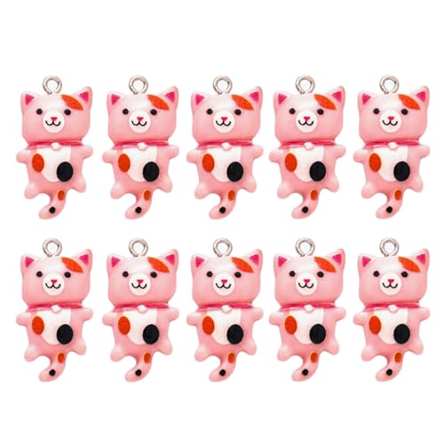 FIRSTXIU Bezaubernde Katze Geformte Ornamentsharz Skulptur Anhänger Einzigartige Skulptur Für Künstlerische Enthusiasten Versammlungsset von FIRSTXIU