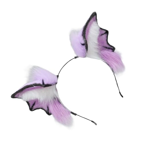 FIRSTXIU Bloodsucker Fledermäuse Haare Haare Verspieltheit Tierische Ohren Stirnbänder Einfache Haarringe Für Erwachsene Kinder Handgefertigt Realistische Tierische Ohren Kopfstück von FIRSTXIU