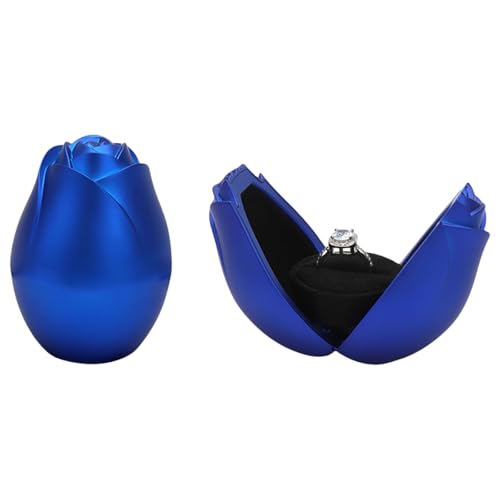 FIRSTXIU Doppelöffnete Rosafarbenförmige Anhängerbox Samtgekleidete Verlobungsringe Juwelier Organizer Mit Weich FIRSTXIU Doppelöffnete Rosafarbenförmige Anhängerbox Samtgekleidete Verlobungsringe Juwelier Organizer Mit Weich von FIRSTXIU