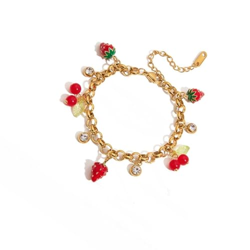 FIRSTXIU Edelstahl Simuliertes Obstarmband Leicht Verstellbarer Kettenschmuck Perfekt Zum Schichten Und Täglichen Gebrauch Stapelbaren Schmuck Für Gelegenheitsgeschäftsfeier FIRSTXIU Edelstahl Simuliertes Obstarmband Leicht Verstellbarer Kettenschmuck Perfekt Zum Schichten Und Täglichen Gebrauch Stapelbaren Schmuck Für Gelegenheitsgeschäftsfeier von FIRSTXIU