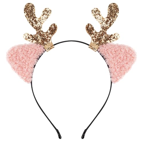 FIRSTXIU Elastic Christmas Stirnband Set New Year Children Hair Hoop Kreative Kopfbedeckung Für Weihnachtsfeiern Katzen Ohrstirnband FIRSTXIU Elastic Christmas Stirnband Set New Year Children Hair Hoop Kreative Kopfbedeckung Für Weihnachtsfeiern Katzen Ohrstirnband von FIRSTXIU