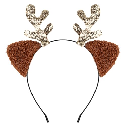 FIRSTXIU Elastic Christmas Stirnband Set New Year Children Hair Hoop Kreative Kopfbedeckung Für Weihnachtsfeiern Katzen Ohrstirnband FIRSTXIU Elastic Christmas Stirnband Set New Year Children Hair Hoop Kreative Kopfbedeckung Für Weihnachtsfeiern Katzen Ohrstirnband von FIRSTXIU