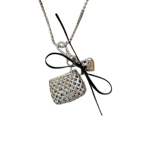 FIRSTXIU Elegant Gewebte Halskette Mode Kleine Tasche Anhänger Halskette Halshalsschmuck Geeignet Für Jugendliches Paar Oder Enger Freund Zartes Details FIRSTXIU Elegant Gewebte Halskette Mode Kleine Tasche Anhänger Halskette Halshalsschmuck Geeignet Für Jugendliches Paar Oder Enger Freund Zartes Details von FIRSTXIU