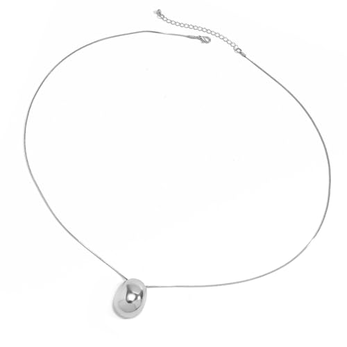 FIRSTXIU Elegante Teardrop Halskette Anhänger Halskette Legierung Textur Bequeme Pulloverkette Geeignet Für Modischen Look Halsschmuck Geeignet von FIRSTXIU